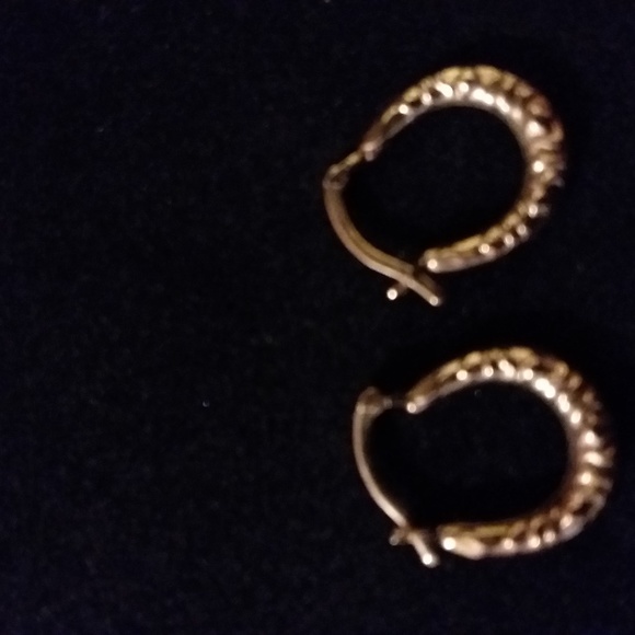 pair of 10k gold, not plated ladies earrings - Picture 1 of 2